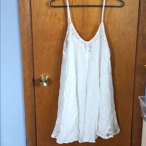 White dress with lace detailing